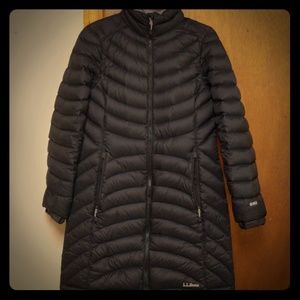 Llbean long puffer jacket